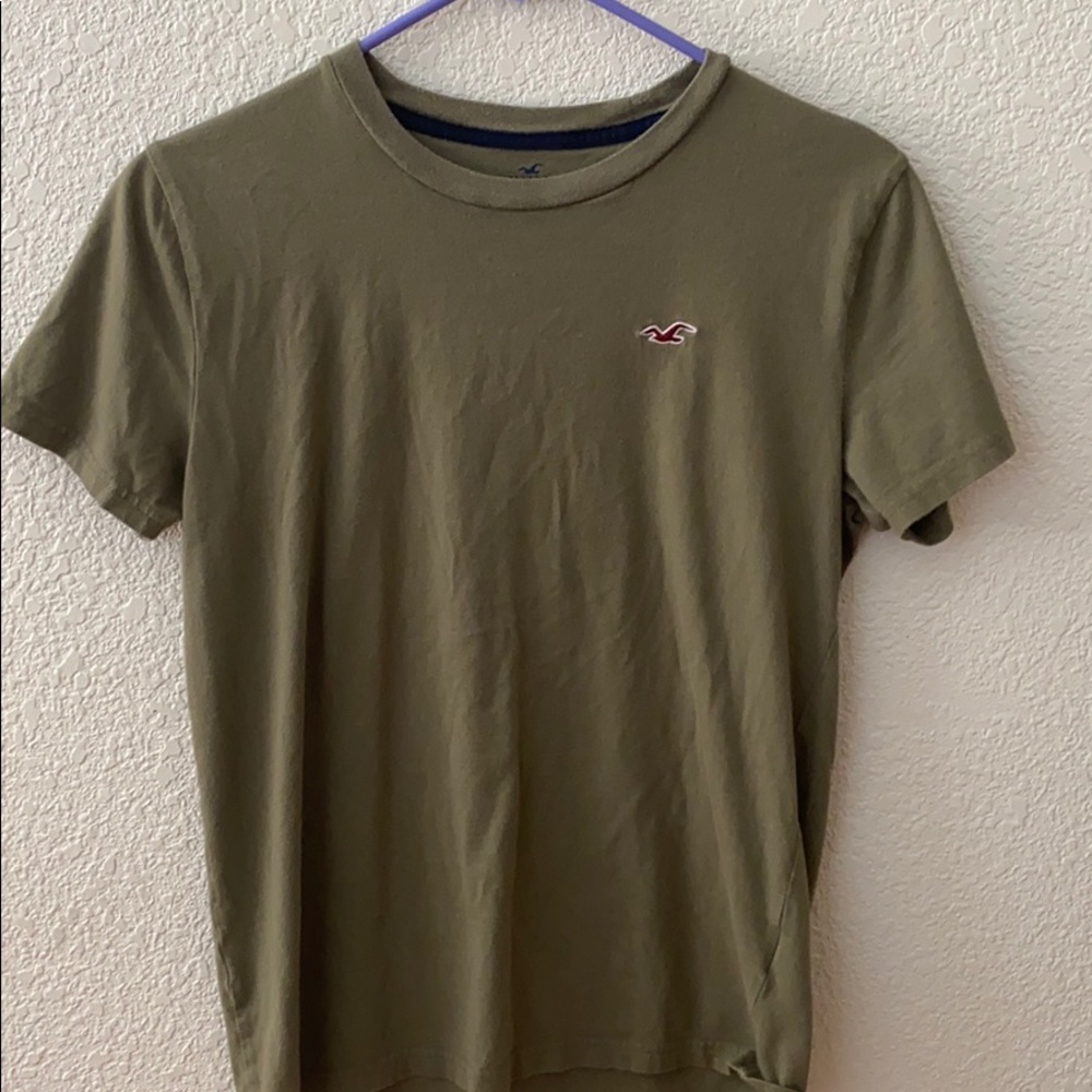 olive green hollister shirt